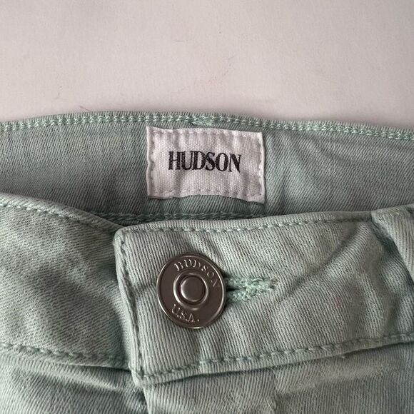 Hudson Amber Fray Hem Shorts – Size 26 Minty Fresh Summer Mood - Picture 6 of 13